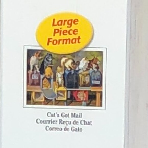 New sealed Ravensburger 300 pcs Large Format Puzzle-Cat's Got Mail - Picture 10 of 12